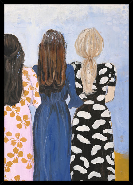 Girlmatch | KUNSTTRYK Kunsttryk ART COPENHAGEN 50x70 Sort ramme