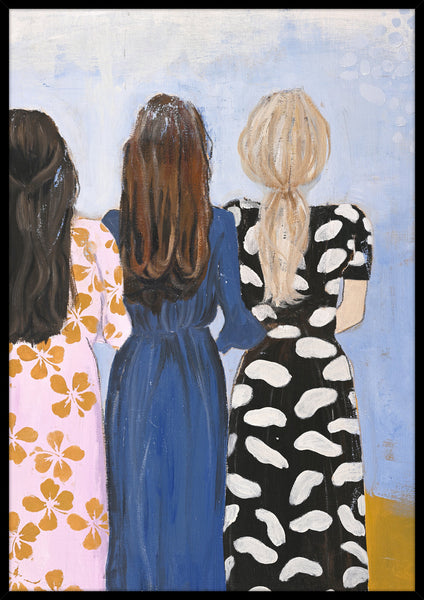 Girlmatch | KUNSTTRYK Kunsttryk ART COPENHAGEN 70x100 Sort ramme