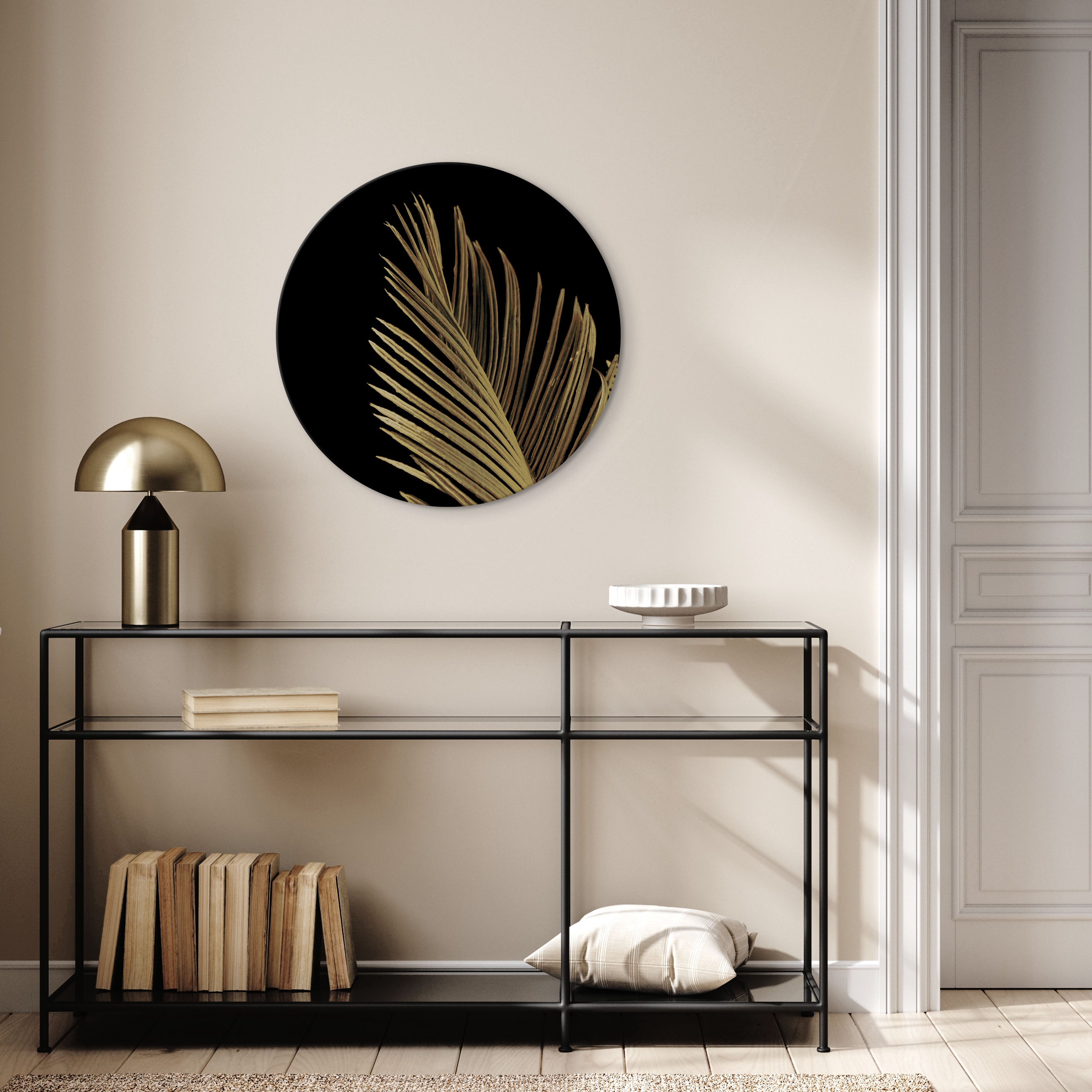 Golden palm 1 | CIRCLE ART Circle Art ART COPENHAGEN