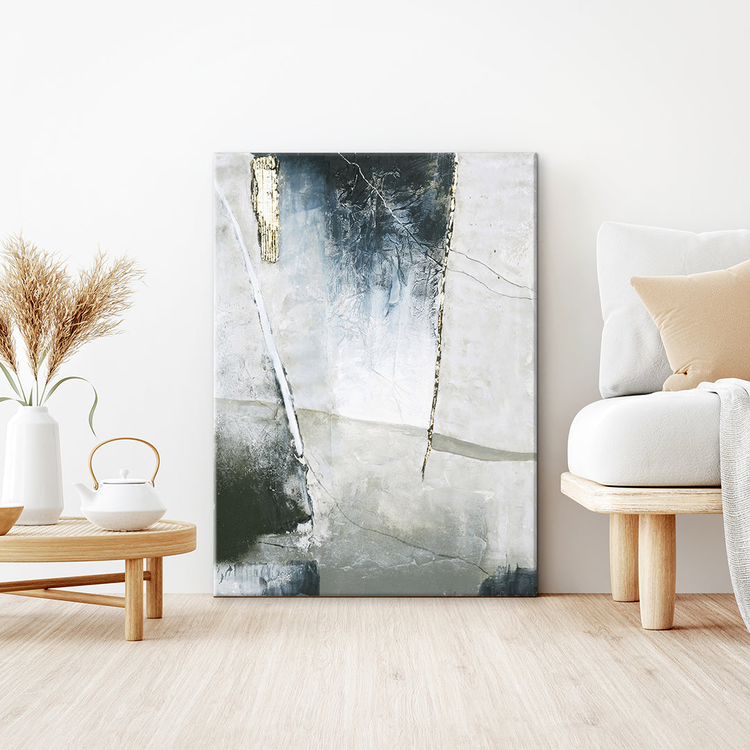 Golden Blue 1 / 90x120 cm | KAMPAGNE MALERI Kampagne Maleri ART COPENHAGEN