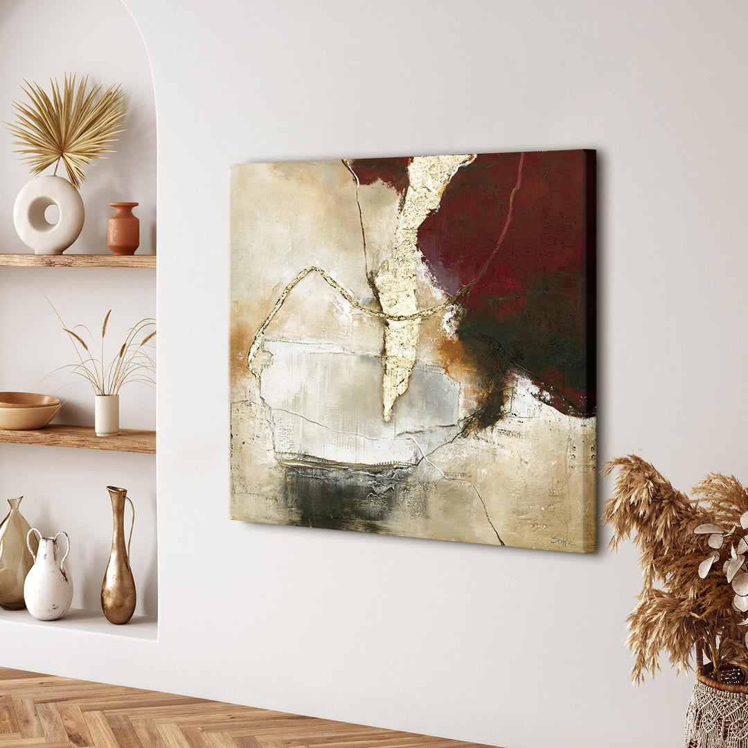 Golden View / 100x100 cm | KAMPAGNE MALERI Kampagne Maleri ART COPENHAGEN