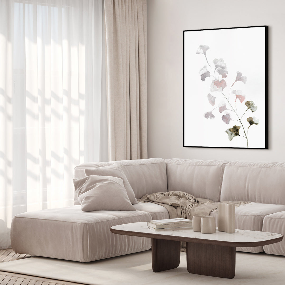 Pink Spring | INDRAMMET BILLEDE Indrammet billede MF 30x40 Egeramme