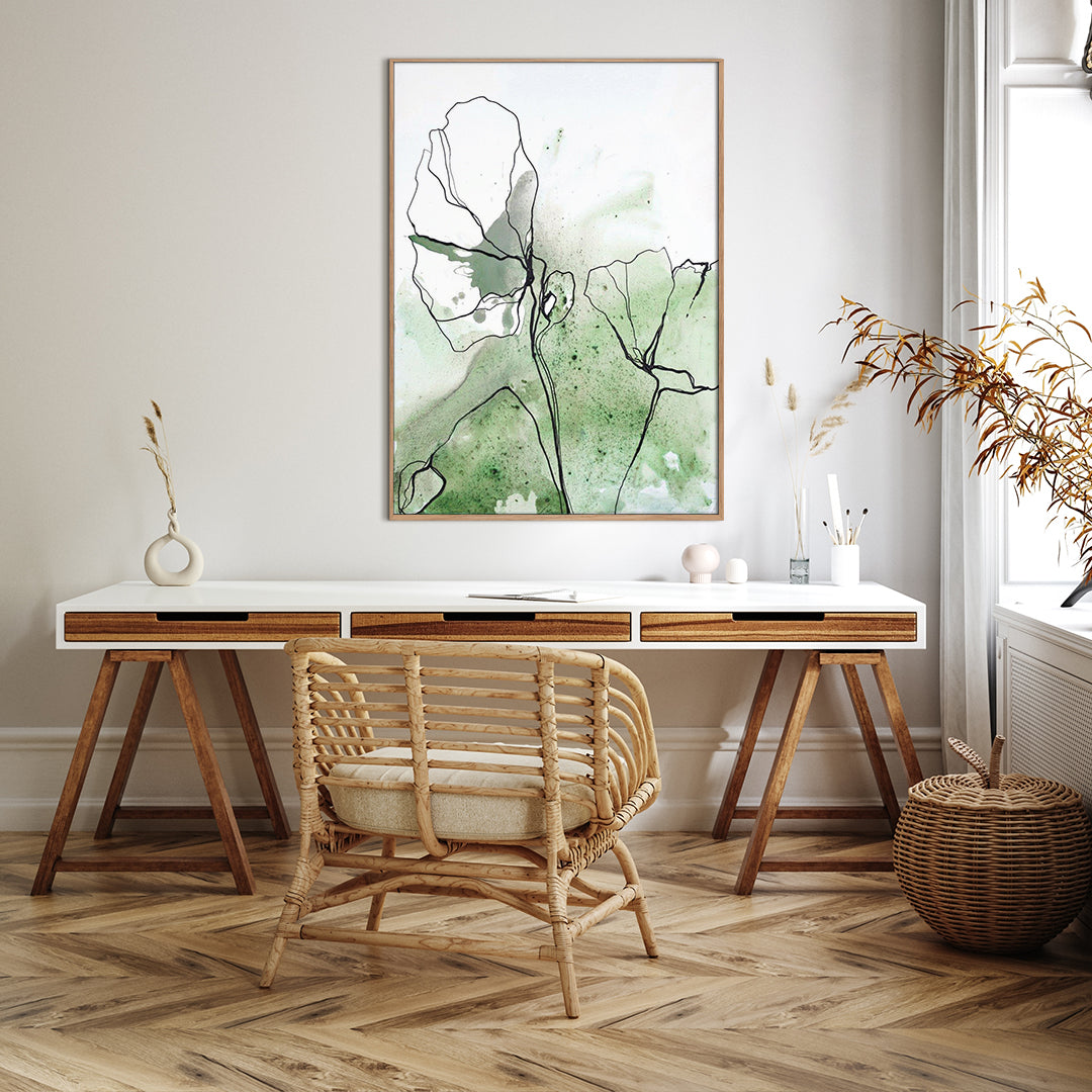 flowerline 1 | INDRAMMET BILLEDE Indrammet billede MF