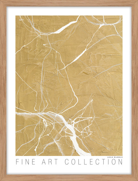 Gold Marble | KUNSTTRYK Kunsttryk ART COPENHAGEN 30x40 Egeramme
