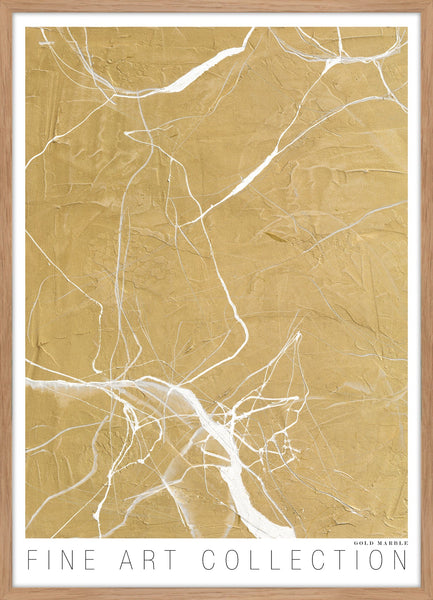 Gold Marble | KUNSTTRYK Kunsttryk ART COPENHAGEN 50x70 Egeramme
