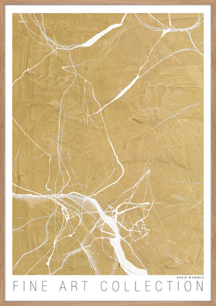 Gold Marble | KUNSTTRYK Kunsttryk ART COPENHAGEN 70x100 Egeramme
