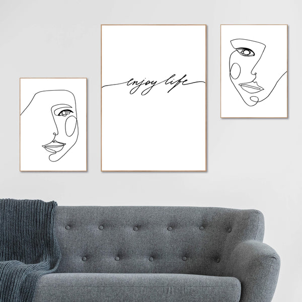 Face Line 2 | INDRAMMET BILLEDE Indrammet billede MF
