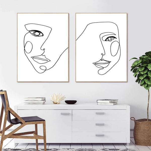 Face Line 1 | INDRAMMET BILLEDE Indrammet billede MF