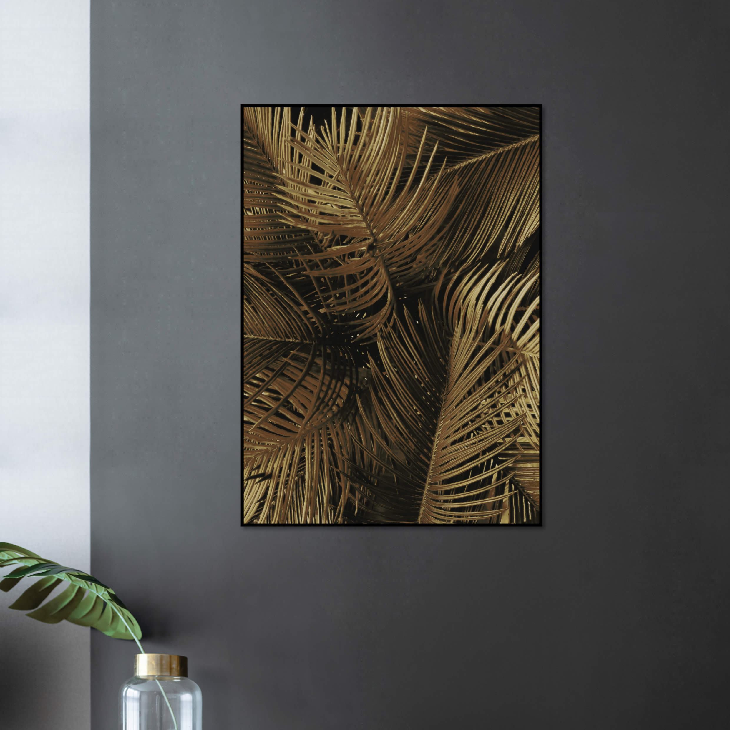 Golden palm 2 | INDRAMMET BILLEDE Indrammet billede MF