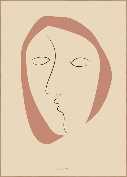 Face It 2 | INDRAMMET BILLEDE Indrammet billede MF 30x40 Egeramme