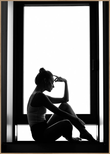 Focus of the ballerina | INDRAMMET BILLEDE Indrammet billede MF 30x40 Egeramme
