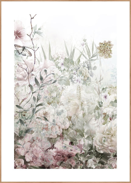 Garden Life 1 | INDRAMMET BILLEDE Indrammet billede MF 30x40 Egeramme