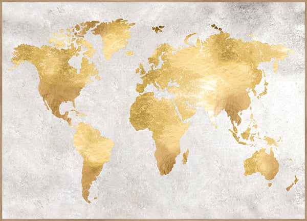 Gold World | INDRAMMET BILLEDE Indrammet billede MF 30x40 Egeramme