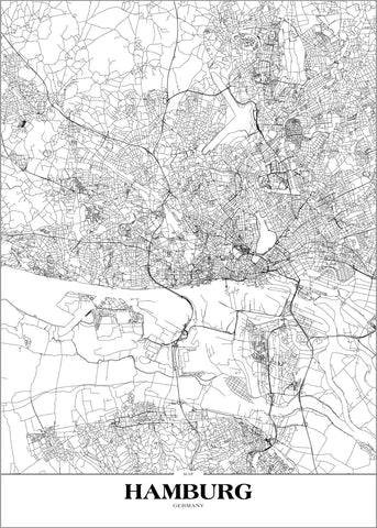 Map Hamburg | PLAKAT Plakat MF