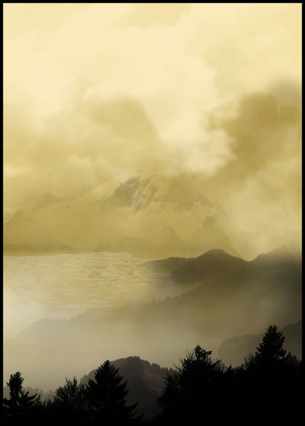 Holy land 2 | INDRAMMET BILLEDE Indrammet billede MF 30x40 Sort