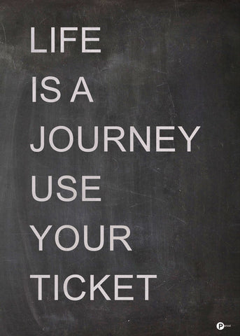 Life is a journey | PLAKAT Plakat MF