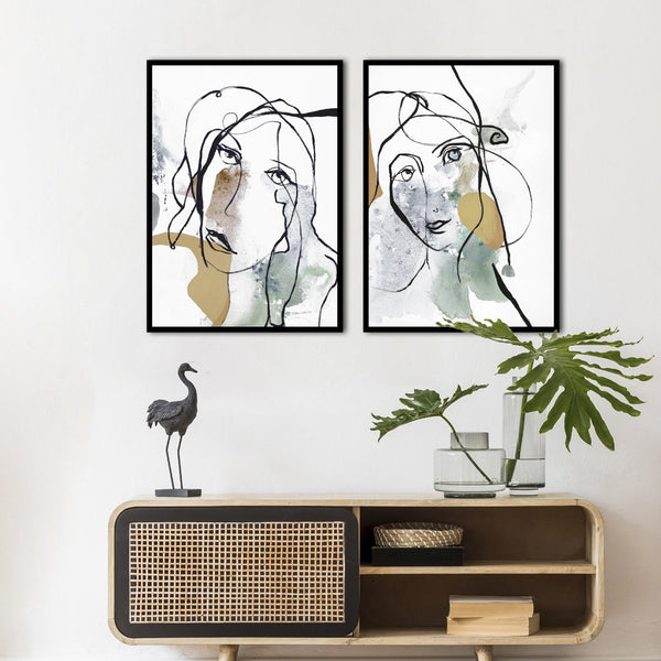 Line Art Girl 2 | PLAKAT Plakat MF