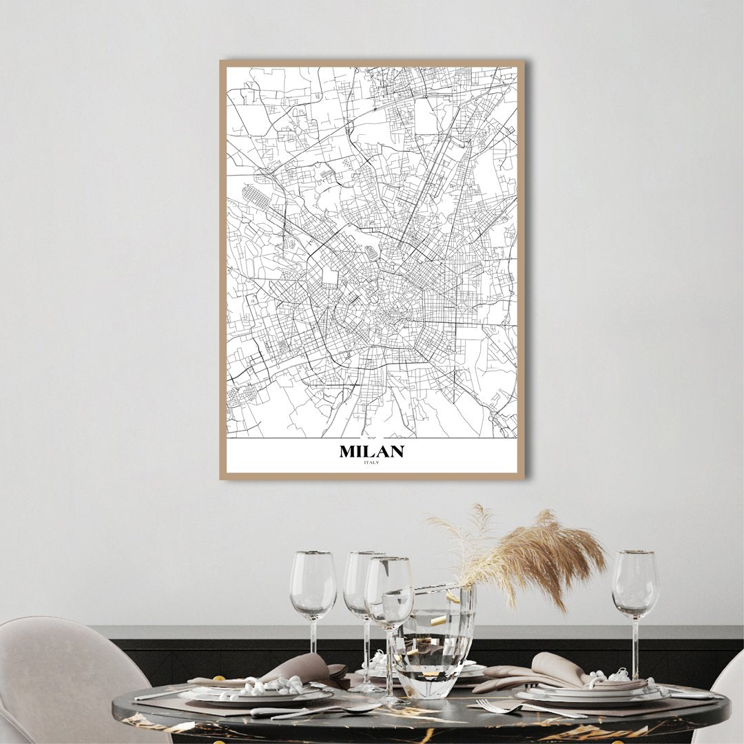 Map Milan | PLAKAT Plakat MF