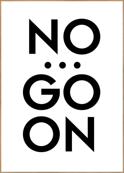 No... go on | INDRAMMET BILLEDE Indrammet billede MF 30x40 Egeramme