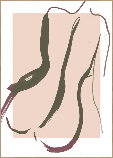 Sketch no 1 | INDRAMMET BILLEDE Indrammet billede MF 30x40 Egeramme