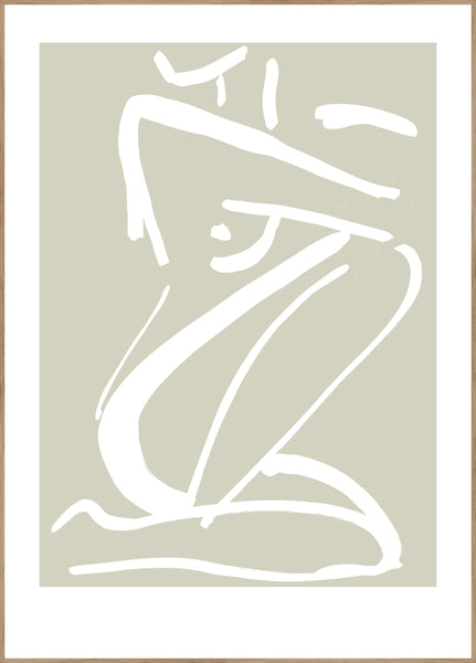 Sketch no 2 | INDRAMMET BILLEDE Indrammet billede MF 30x40 Egeramme