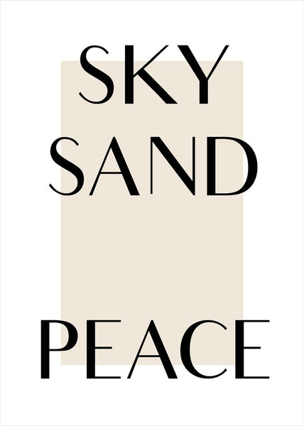Sky Sand Peace | PLAKAT Plakat MF