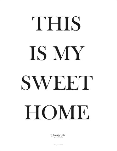 Sweet home | PLAKAT Plakat MF