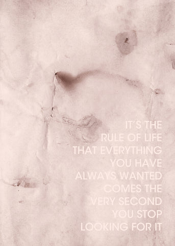 The Rule of Life | PLAKAT Plakat MF