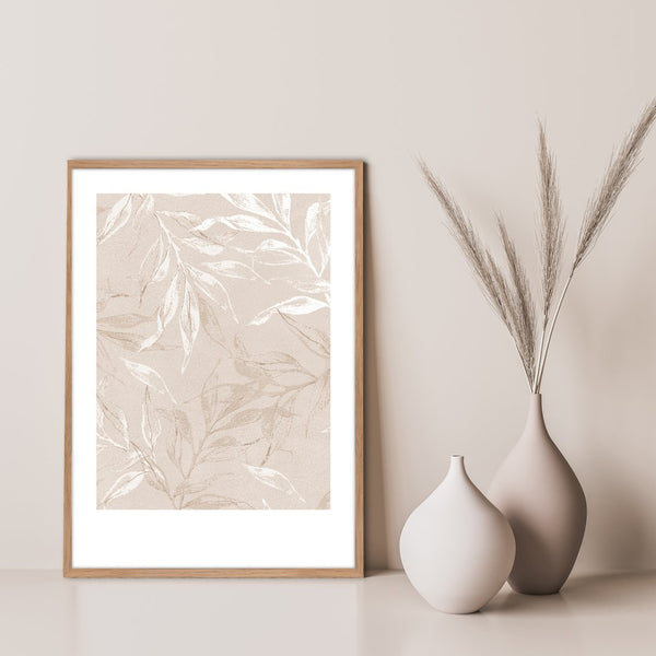 White Leaves 1 | PLAKAT Plakat MF