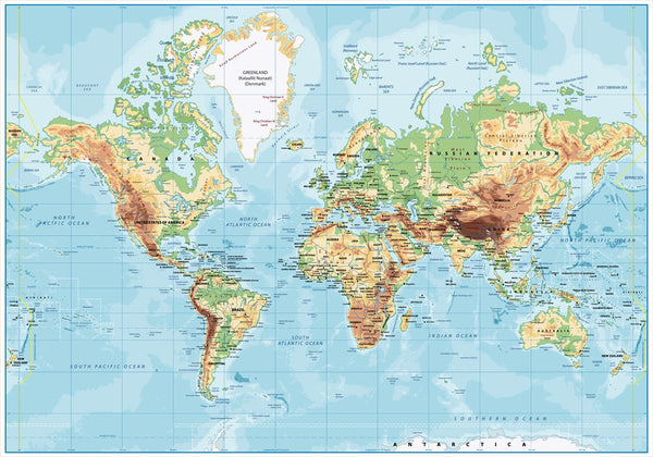 Worldmap classic | PLAKAT Plakat MF