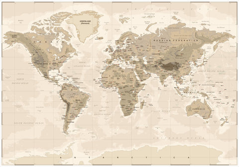Worldmap vintage | PLAKAT Plakat MF