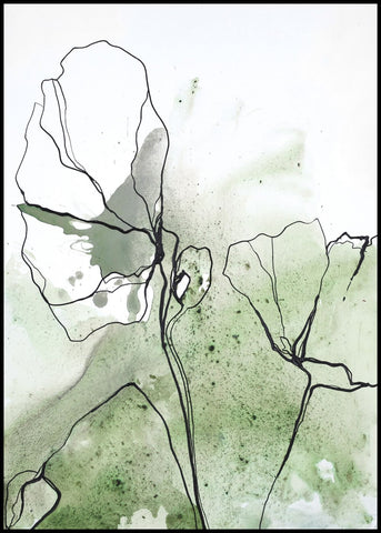 flowerline 1 | INDRAMMET BILLEDE Indrammet billede MF