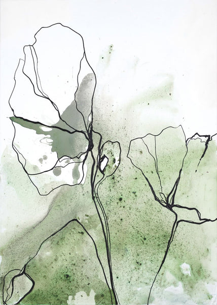 flowerline 1 | INDRAMMET BILLEDE Indrammet billede MF