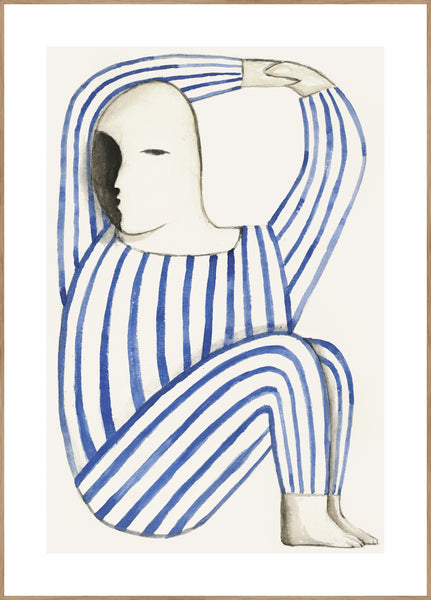 Give up | INDRAMMET BILLEDE Indrammet billede MF 30x40 Egeramme