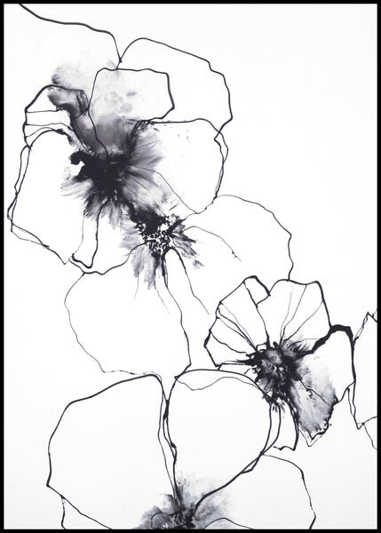 Flower line 1 | INDRAMMET BILLEDE Indrammet billede MF