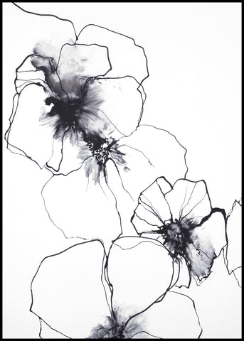 Flower line 1 | INDRAMMET BILLEDE Indrammet billede MF