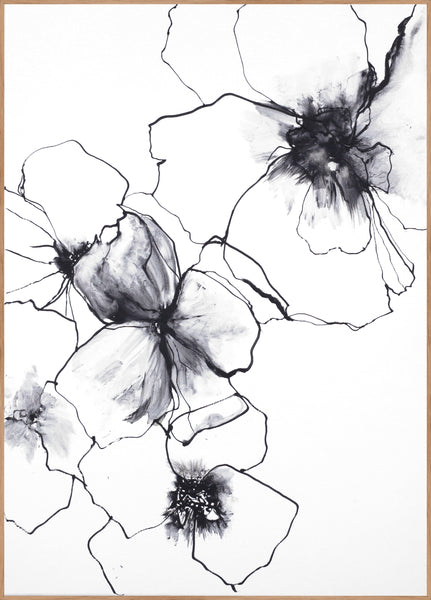 Flower line 2 | INDRAMMET BILLEDE Indrammet billede MF