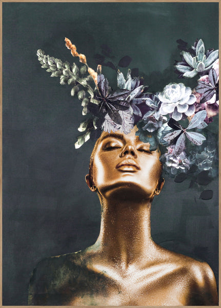 Gold Couture 2 | INDRAMMET BILLEDE Indrammet billede MF 30x40 Egeramme