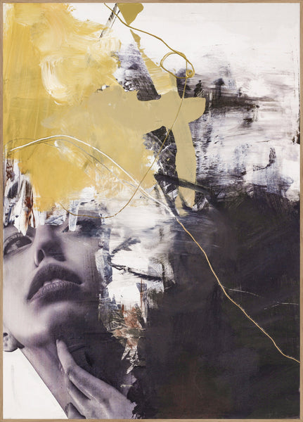 Yellow Era 2 | INDRAMMET BILLEDE Indrammet billede MF 30x40 Egeramme