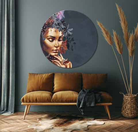 Gold Couture Circle Art