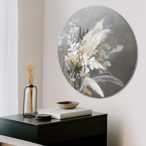 Light Leaves Circle Art