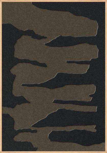 Frequency 2 | ACOUSTIC ART Akustikbillede ART COPENHAGEN (DA) Ege ramme // 70x100 // Sort // Brun
