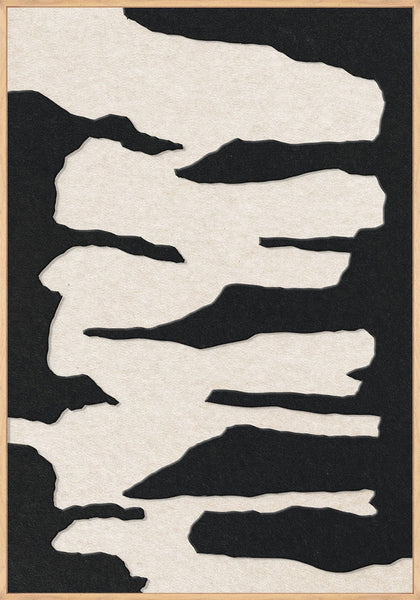 Frequency 2 | ACOUSTIC ART Akustikbillede ART COPENHAGEN (DA) Ege ramme // 70x100 // Sort // Off white