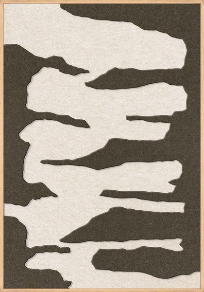 Frequency 2 | ACOUSTIC ART Akustikbillede ART COPENHAGEN (DA) Ege ramme // 70x100 // Brun // Off white