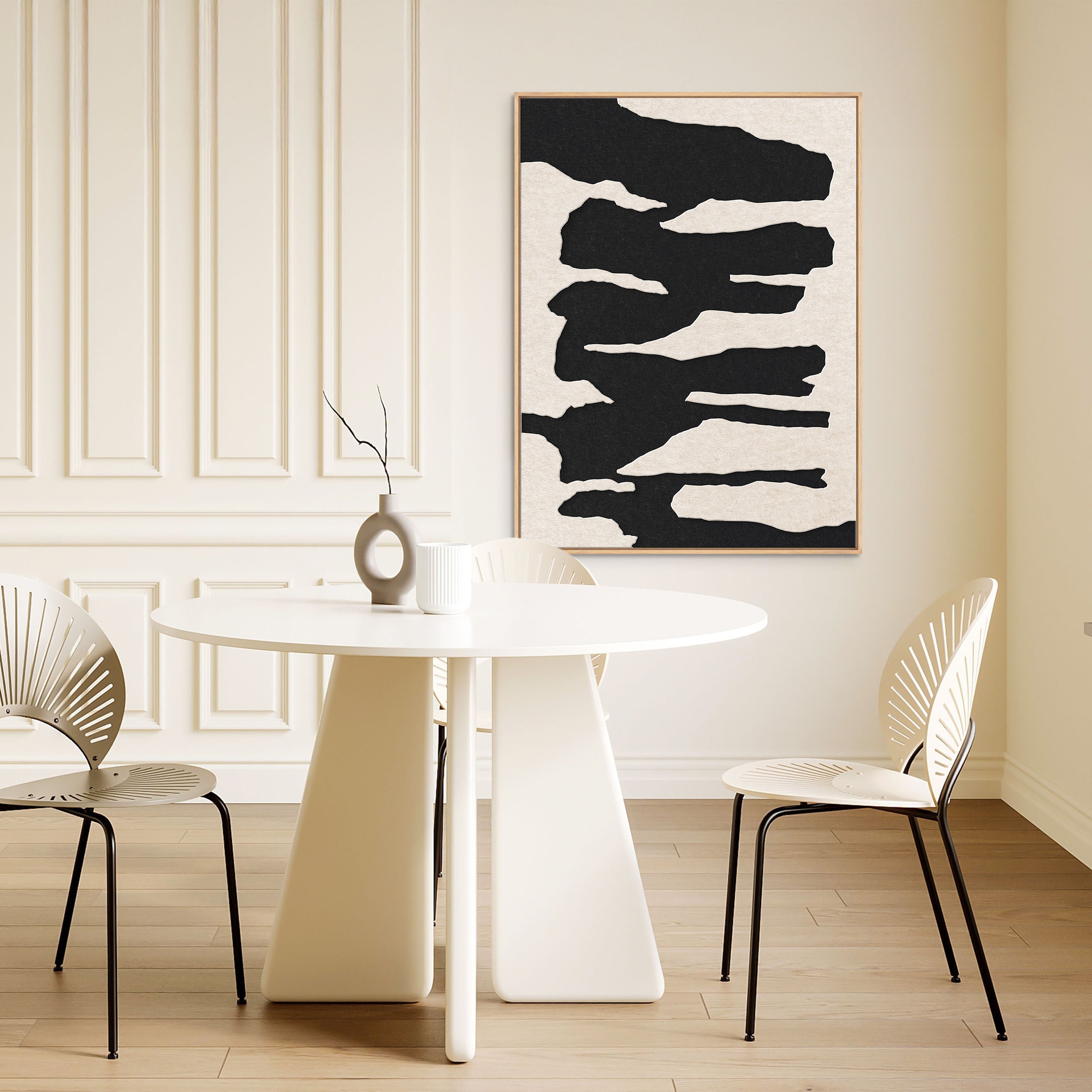 Frequency 2 | ACOUSTIC ART Acoustic Art ART COPENHAGEN (DA) Ege ramme // 70x100 // Off white // Sort