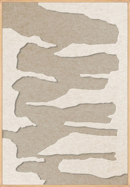 Frequency 2 | ACOUSTIC ART Akustikbillede ART COPENHAGEN (DA) Ege ramme // 70x100 // Off white // Sand