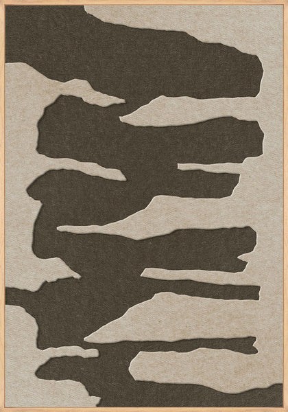 Frequency 2 | ACOUSTIC ART Akustikbillede ART COPENHAGEN (DA) Ege ramme // 70x100 // Sand // Brun