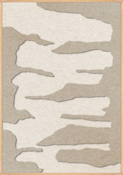 Frequency 2 | ACOUSTIC ART Akustikbillede ART COPENHAGEN (DA) Ege ramme // 70x100 // Sand // Off white