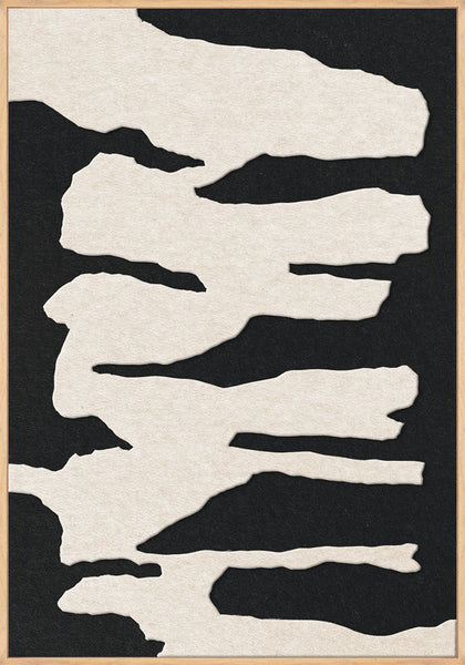 Frequency 1 | ACOUSTIC ART Akustikbillede ART COPENHAGEN (DA) Ege ramme // 70x100 // Off white // Sort