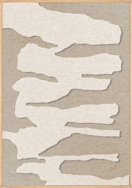 Frequency 1 | ACOUSTIC ART Akustikbillede ART COPENHAGEN (DA) Ege ramme // 70x100 // Off white // Sand